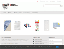 Tablet Screenshot of graphic-papiers.com